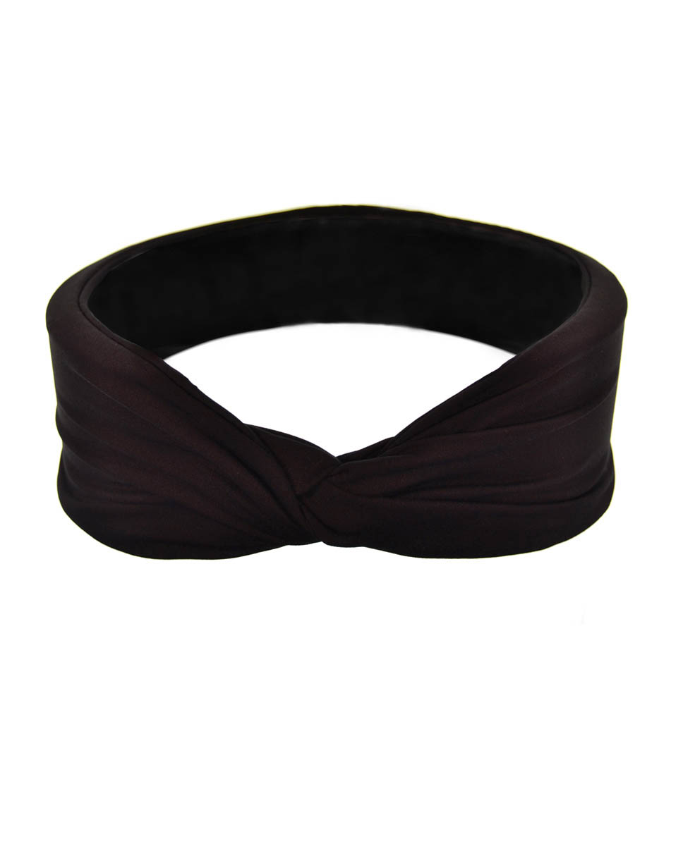 turbante basico simple negro turbandu diadema cinta de pelo turbantes mujer accesorios de moda