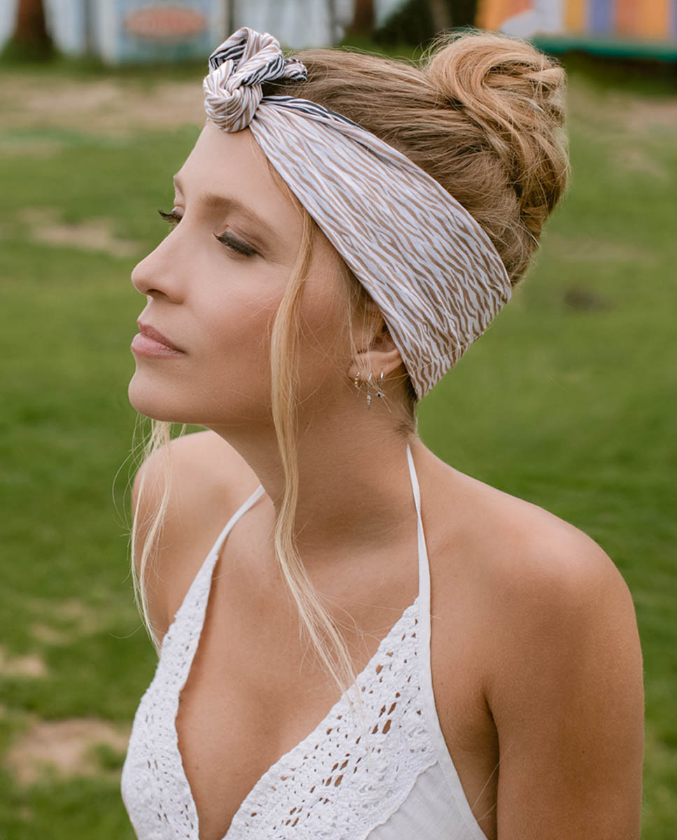 turbante lolita zebra turbandu diadema cinta de pelo turbantes mujer accesorios de moda algodón organico sostenible